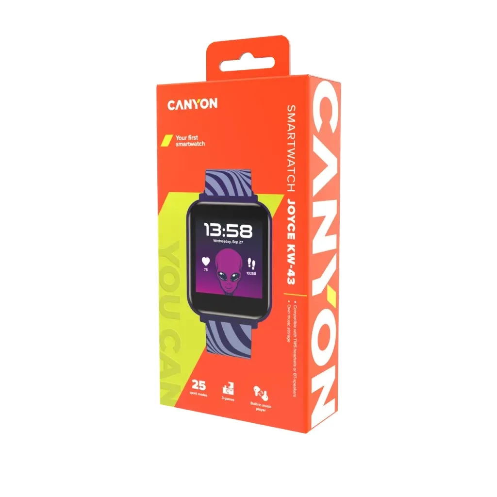 Умные часы Canyon KW-43 Синий (CNE-KW43BL)