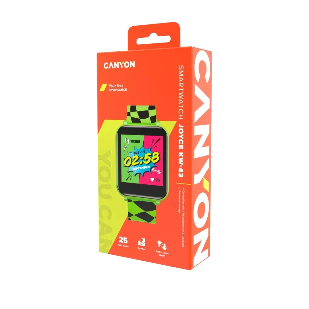 Умные часы Canyon Зеленый Joyce KW-43 (CNE-KW43YB)