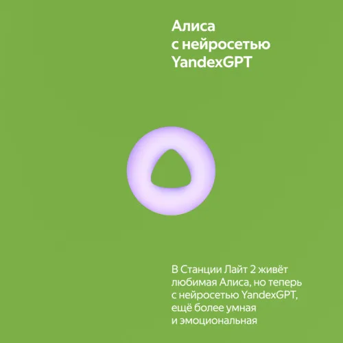 Умная колонка Яндекс Lite 2 Green (YNDX-00026GRN)