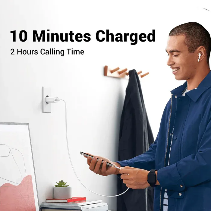 Adapter başlığı UGREEN Fast Charging Power Adapter with PD 20W EU (White)