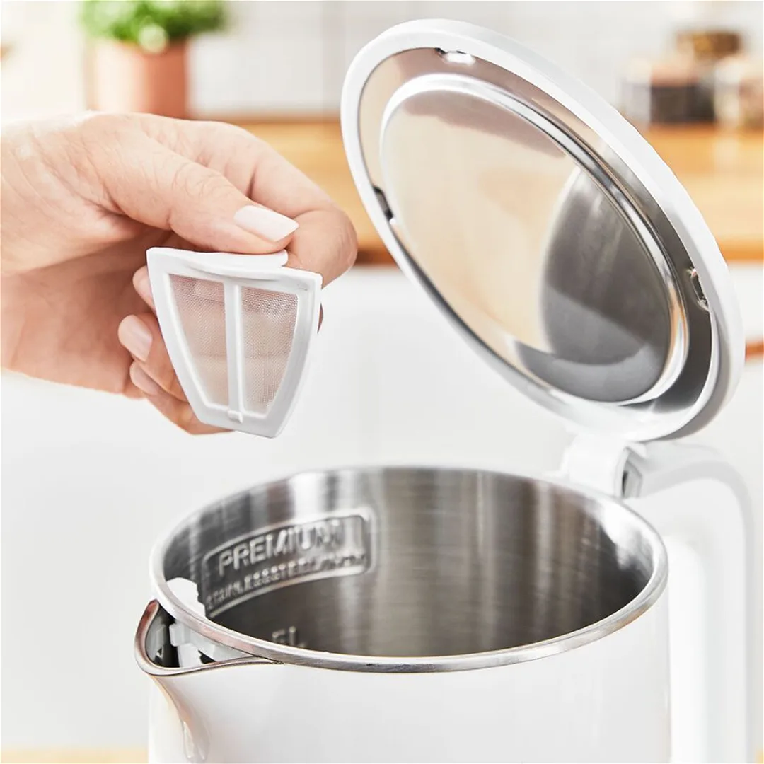 Электрический чайник Tefal с цифровым дисплеем, 1,5 л, белый (KO693110)