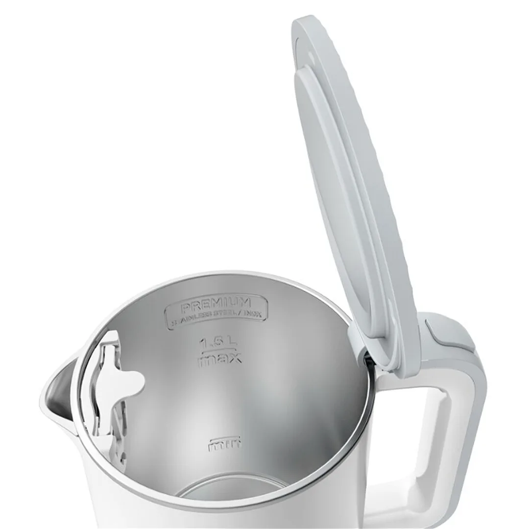 Электрический чайник Tefal с цифровым дисплеем, 1,5 л, белый (KO693110)