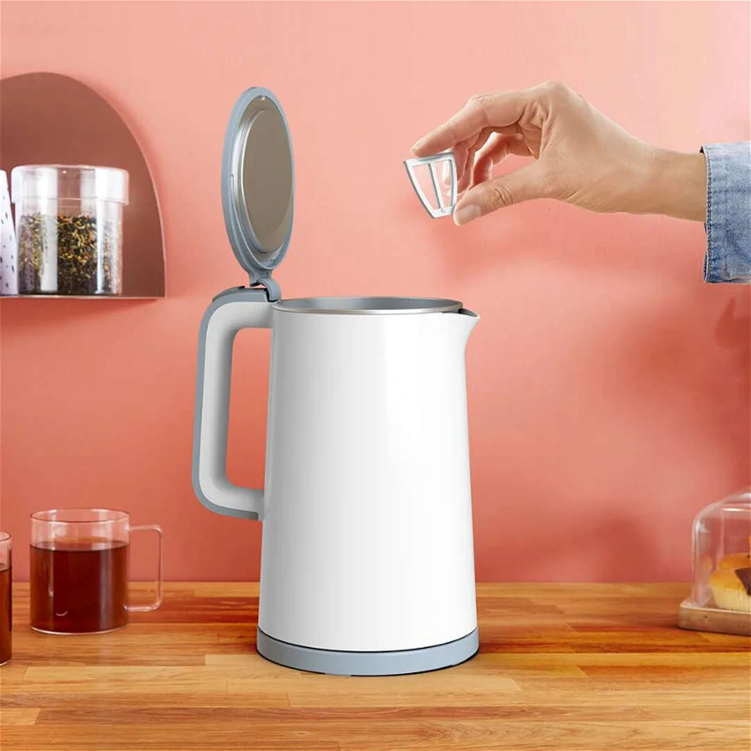 Электрический чайник Tefal с цифровым дисплеем, 1,5 л, белый (KO693110)