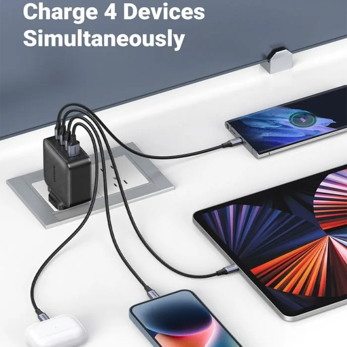 Адаптер-головка UGREEN Nexode 45W Charger EU (Space Gray)