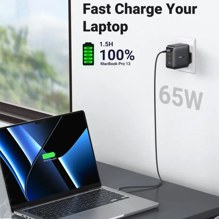 Адаптер-головка UGREEN Nexode 45W Charger EU (Space Gray)