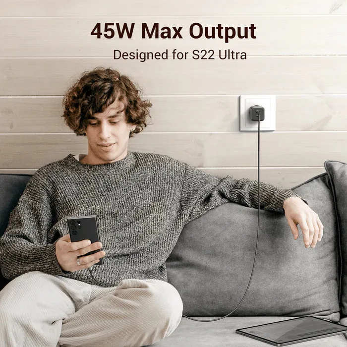 Головка адаптера UGREEN Nexode 45W Dual USB-C PD GaN Fast Charger
