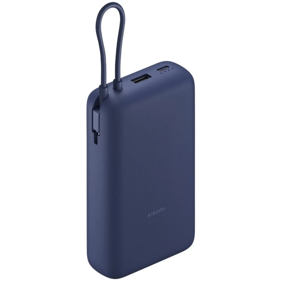 Внешний аккумулятор Xiaomi 33 Вт 20000 мАч (со встроенным кабелем), синий (BHR8975GL)