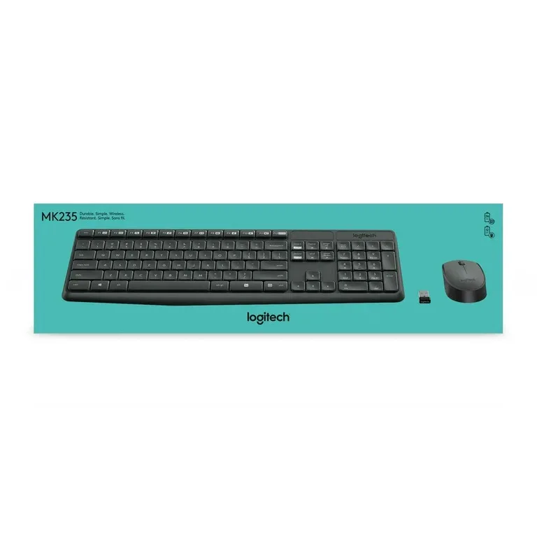 Клавиатура Logitech MK235 Wireless Keyboard and Mouse Combo Grey