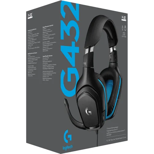 Наушники Logitech G432 Проводная игровая гарнитура 7.1