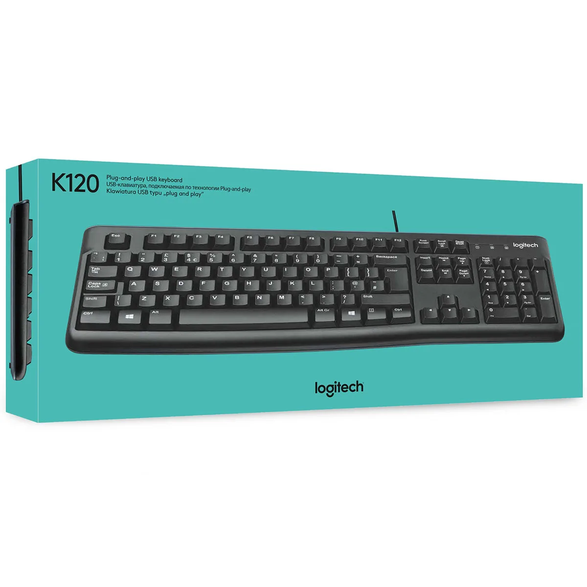 Klaviatura Logitech K120 Corded Keyboard Black