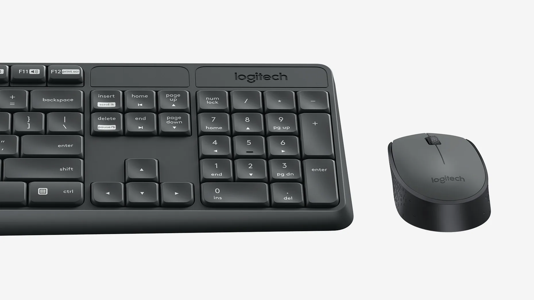 Клавиатура Logitech MK235 Wireless Keyboard and Mouse Combo Grey