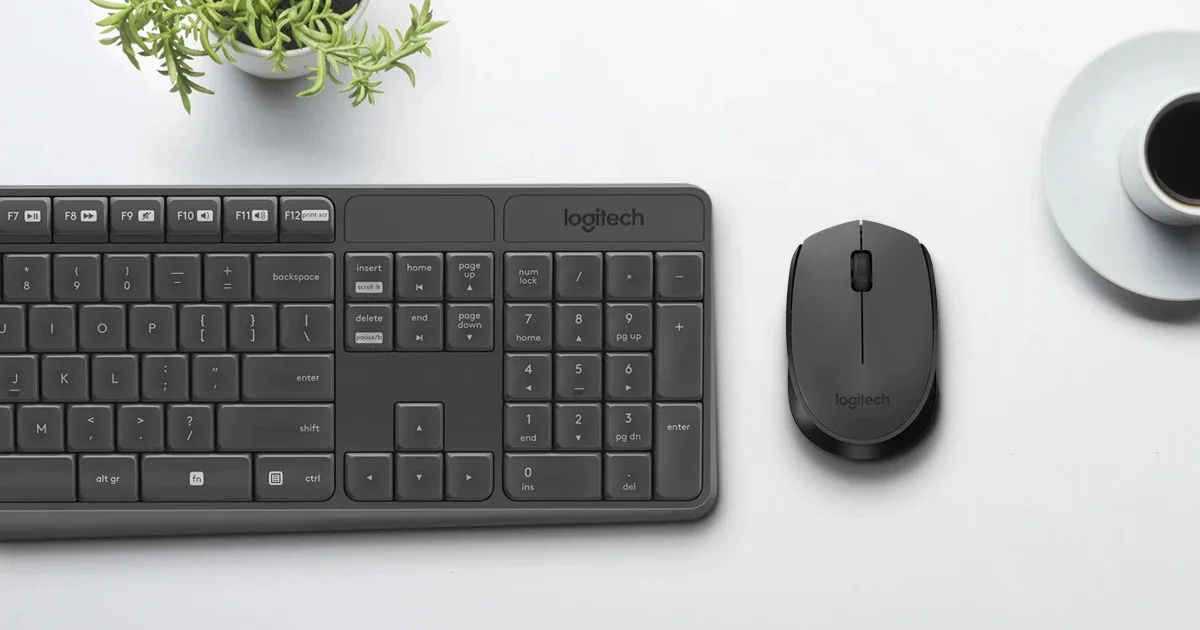 Клавиатура Logitech MK235 Wireless Keyboard and Mouse Combo Grey