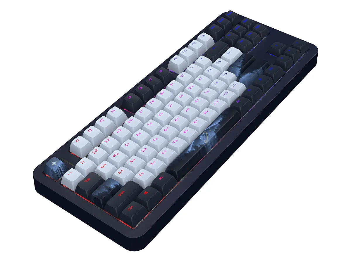 Проводная клавиатура Red Square Alumix TKL Classic Serenity [g3ms Aquamarine] (RSQ-20053) Черный