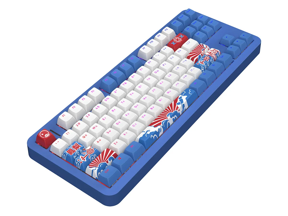 Беспроводная клавиатура Red Square Alumix TKL Classic Pakuru [g3ms Aquamarine] (RSQ-20056) Синий