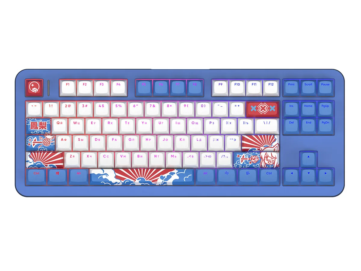 Wireless keyboard Red Square Alumix TKL Classic Pakuru [g3ms Aquamarine] (RSQ-20056) Blue