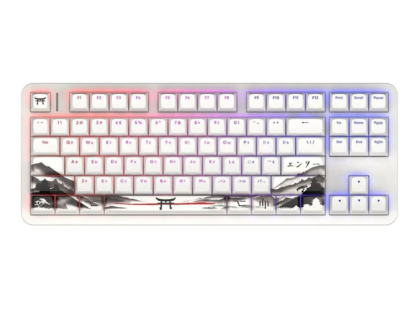 Wireless keyboard Red Square Alumix TKL Satory [g3ms Jade] (RSQ-20055) White