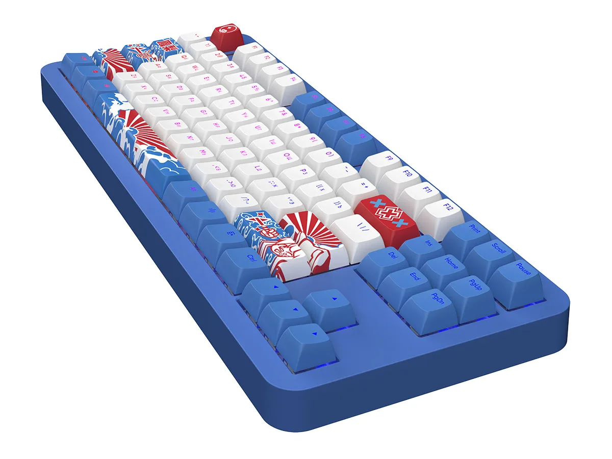 Беспроводная клавиатура Red Square Alumix TKL Classic Pakuru [g3ms Aquamarine] (RSQ-20056) Синий
