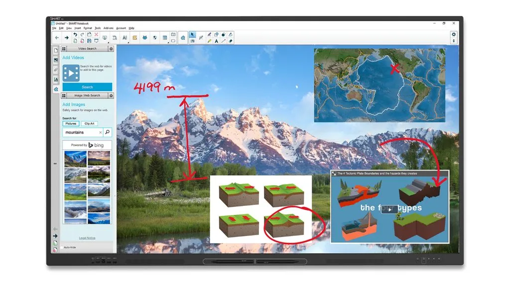 Smart Board GX065-V3 interactive display with embedded OS