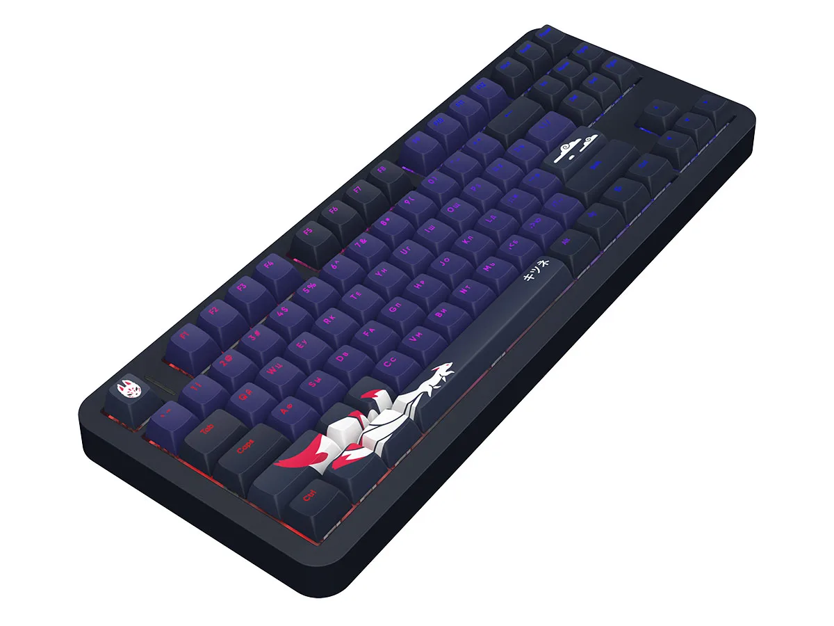Проводная клавиатура Red Square Alumix TKL Classic Kitsune [g3ms Aquamarine] (RSQ-20051) Черный