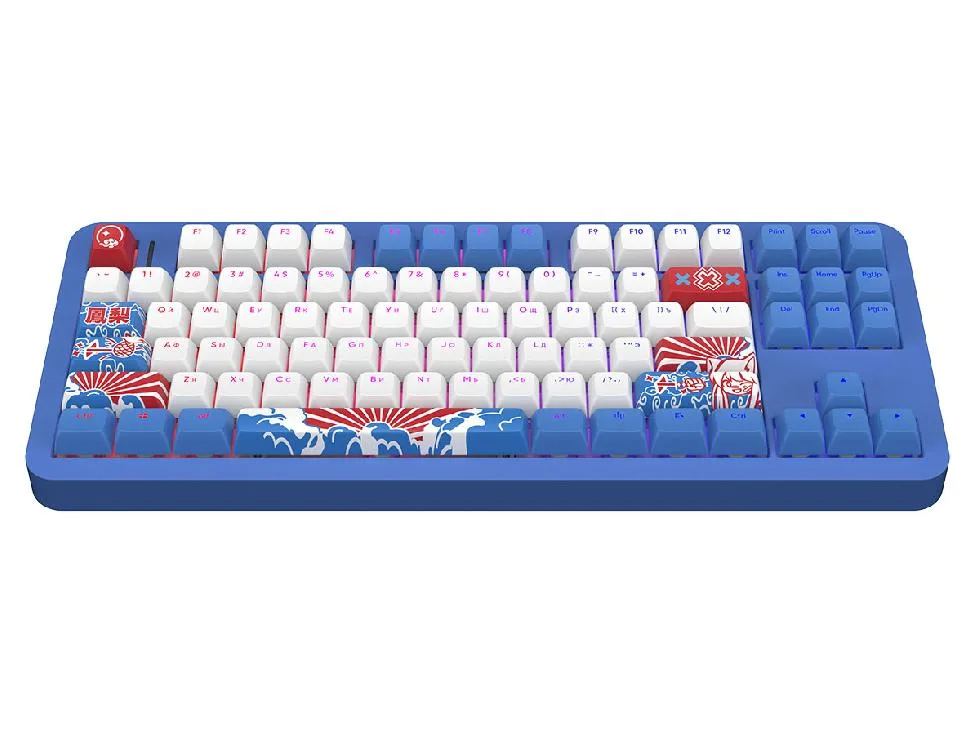 Беспроводная клавиатура Red Square Alumix TKL Classic Pakuru [g3ms Aquamarine] (RSQ-20056) Синий