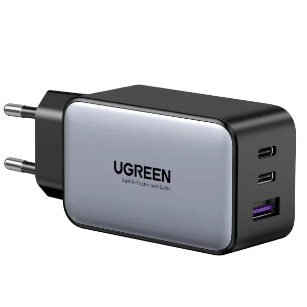 Adapter başlığı UGREEN Nexode Pro 65W 3-Port GaN Fast Charger Set EU