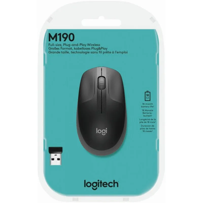 Мышки Logitech M190 Full-size wireless mouse