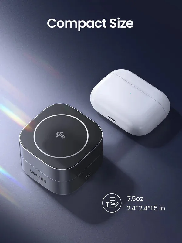 Charger UGREEN 2-in-1 Magnetic Wireless Charger