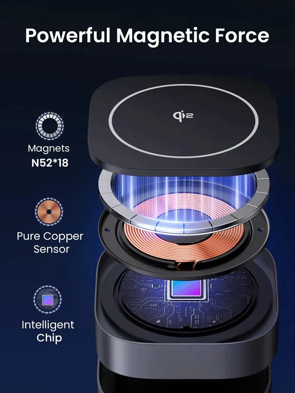 Charger UGREEN 2-in-1 Magnetic Wireless Charger
