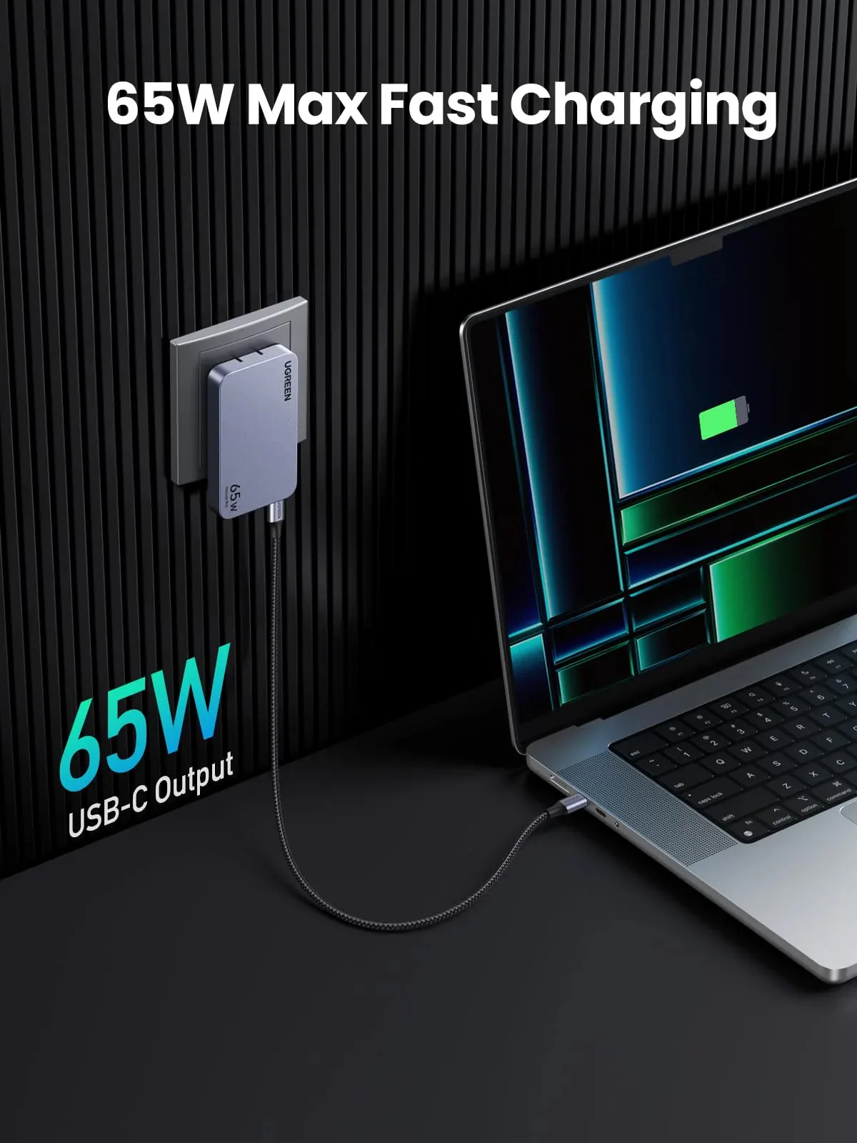 Aдаптера UGREEN Nexode Pro 65W 3-Port GaN Ultra-Slim Fast Charger