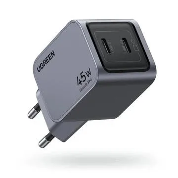 Головка адаптера UGREEN Nexode Pro 45W Dual USB-C GaN Fast Charger EU