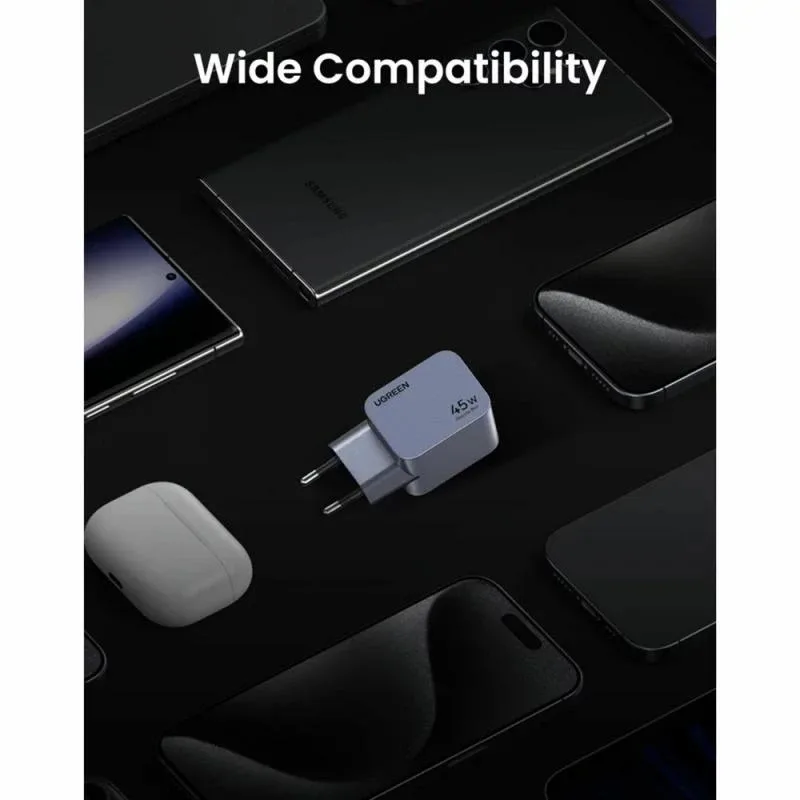 Головка адаптера UGREEN Nexode Pro 45W Dual USB-C GaN Fast Charger EU