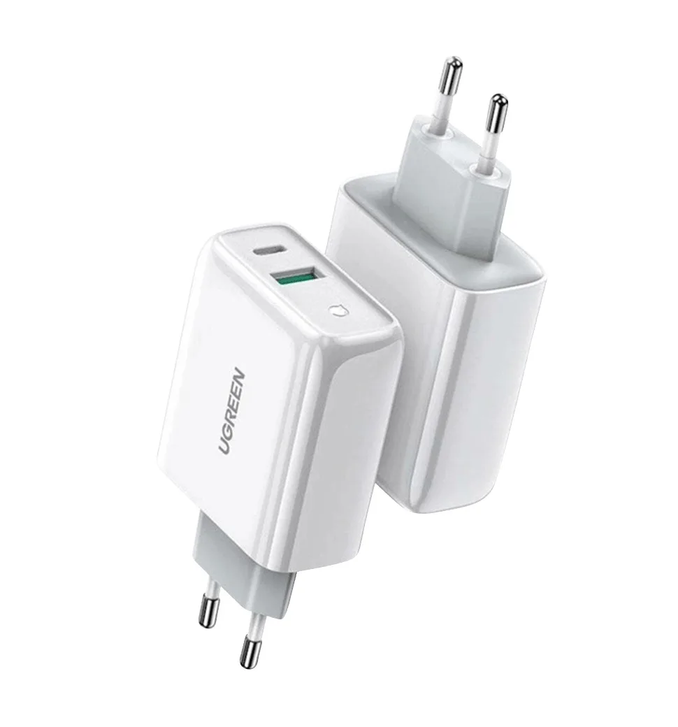Головка адаптера UGREEN 38W USB-C Wall Charger EU (White)