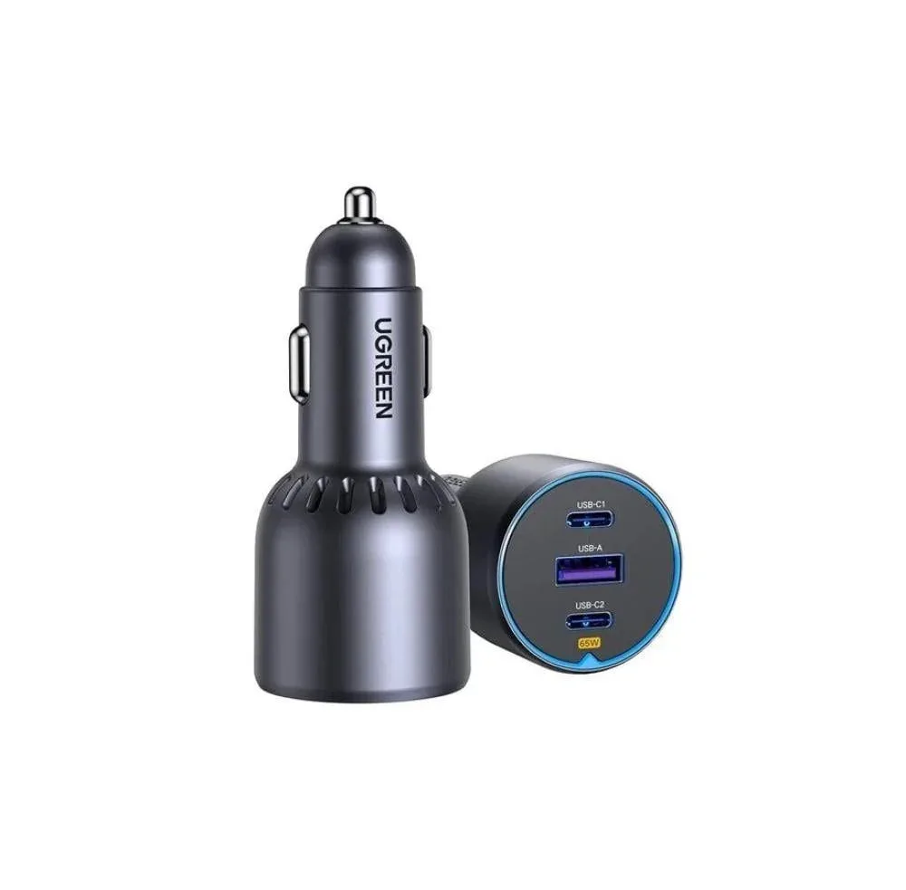Avtomobil üçün charger UGREEN 75W 3-Port Fast Car Charger