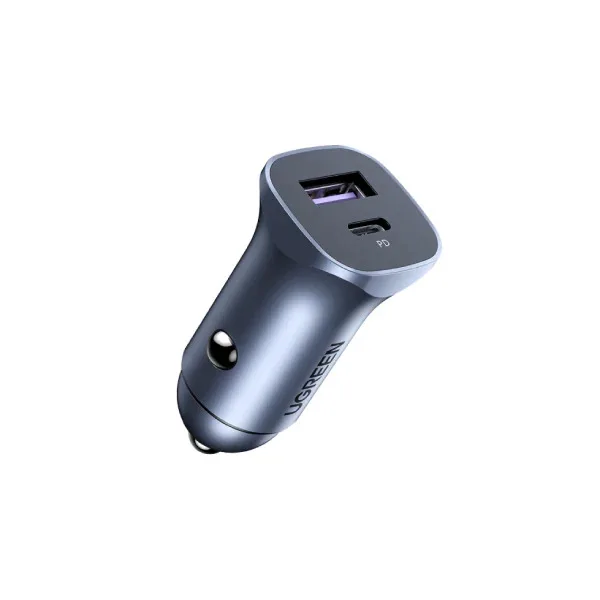 Автомобильное зарядное устройство UGREEN A+C с двумя портами PD30W+SCP22.5W
