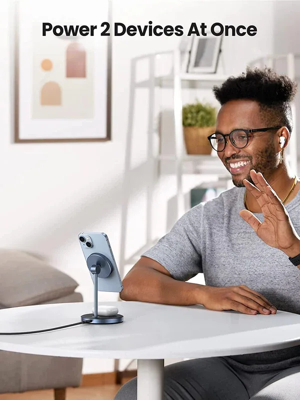 Charger UGREEN 2-in-1 Magnetic Wireless Charger
