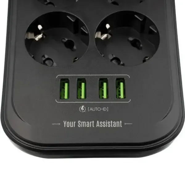 Удлинительный кабель Gelius Pro PowerStrip U-Power (6 220V Ports/ 4 USB ports 3.4A) 2m GP-PS-002