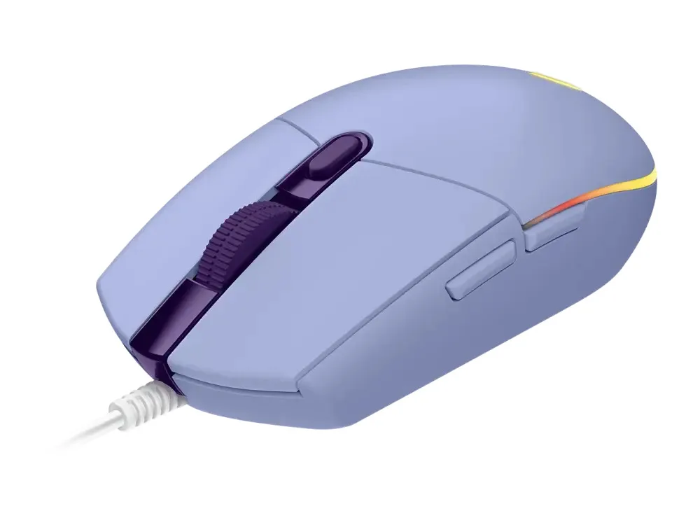 Logitech G203 LIGHTSYNC Corded Gaming Mouse Lilac