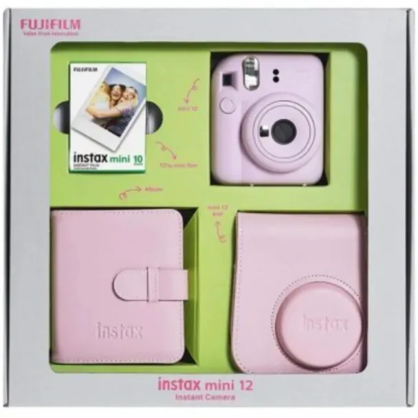 Fotoaparat Fujifilm Instax mini 12 Blossom Pink-Bundle Box
