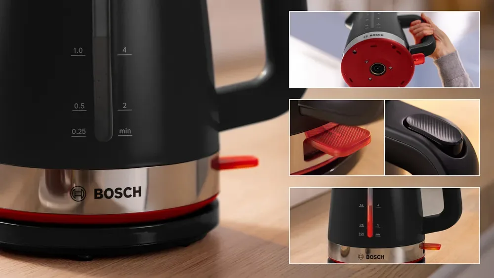 Электрический чайник Bosch TWK4M223 Черный