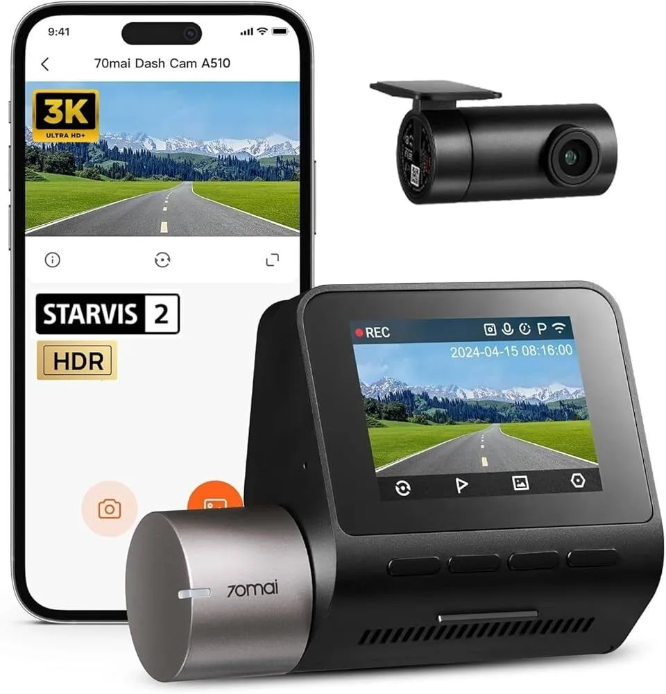 Videoqeydiyyatçı 70mai Dash Cam A510-1 set