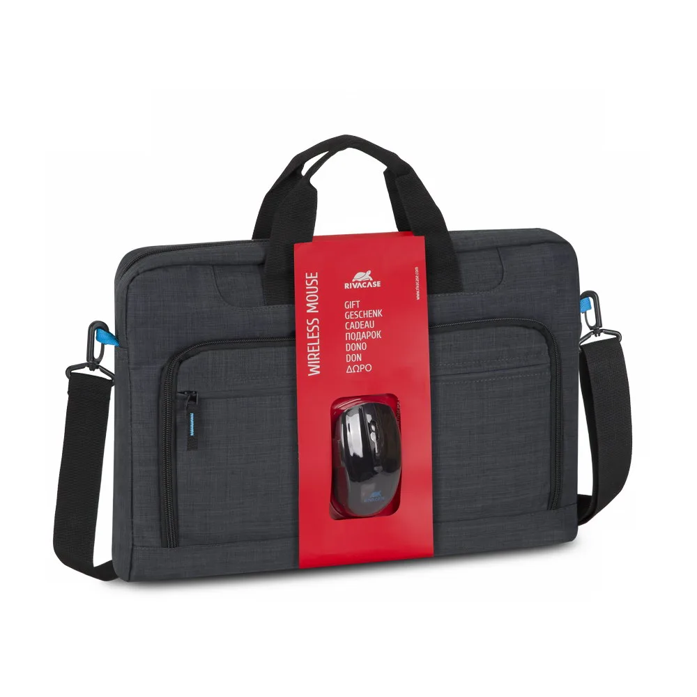 Сумка Rivacase 8058 Black Laptop Bag 17.3" + Wireless Mouse/16
