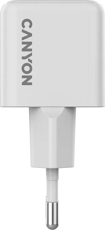 Адаптерная головка Canyon CU20AC GaN 20W 1xPD EU Белый