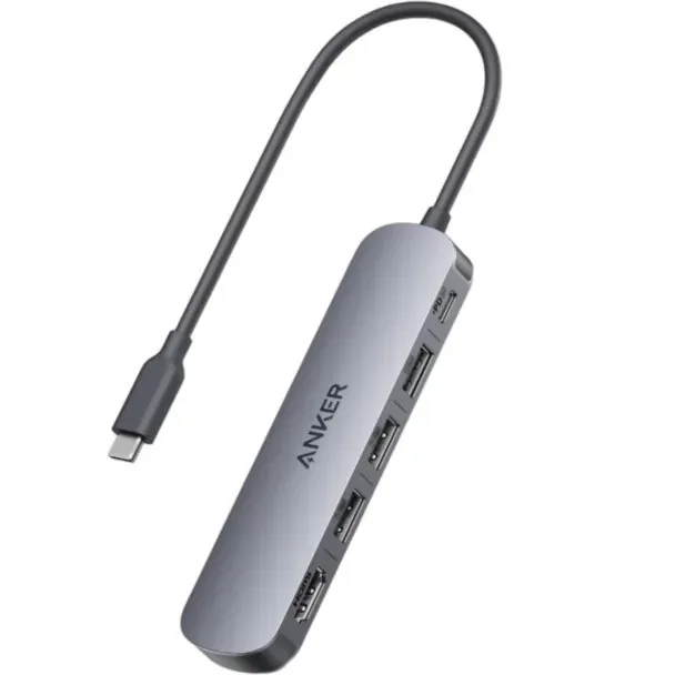HUB Anker USB-C 5 in 1, 4K HDMI Gray (A8357HA0)