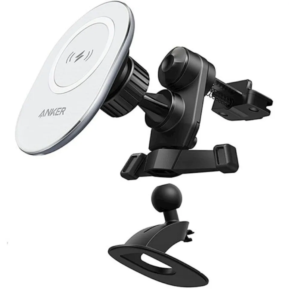 Автомобильное крепление Anker PowerWave с магнитной зарядкой (A2931HW1), автомобильное крепление для беспроводной зарядки телефона