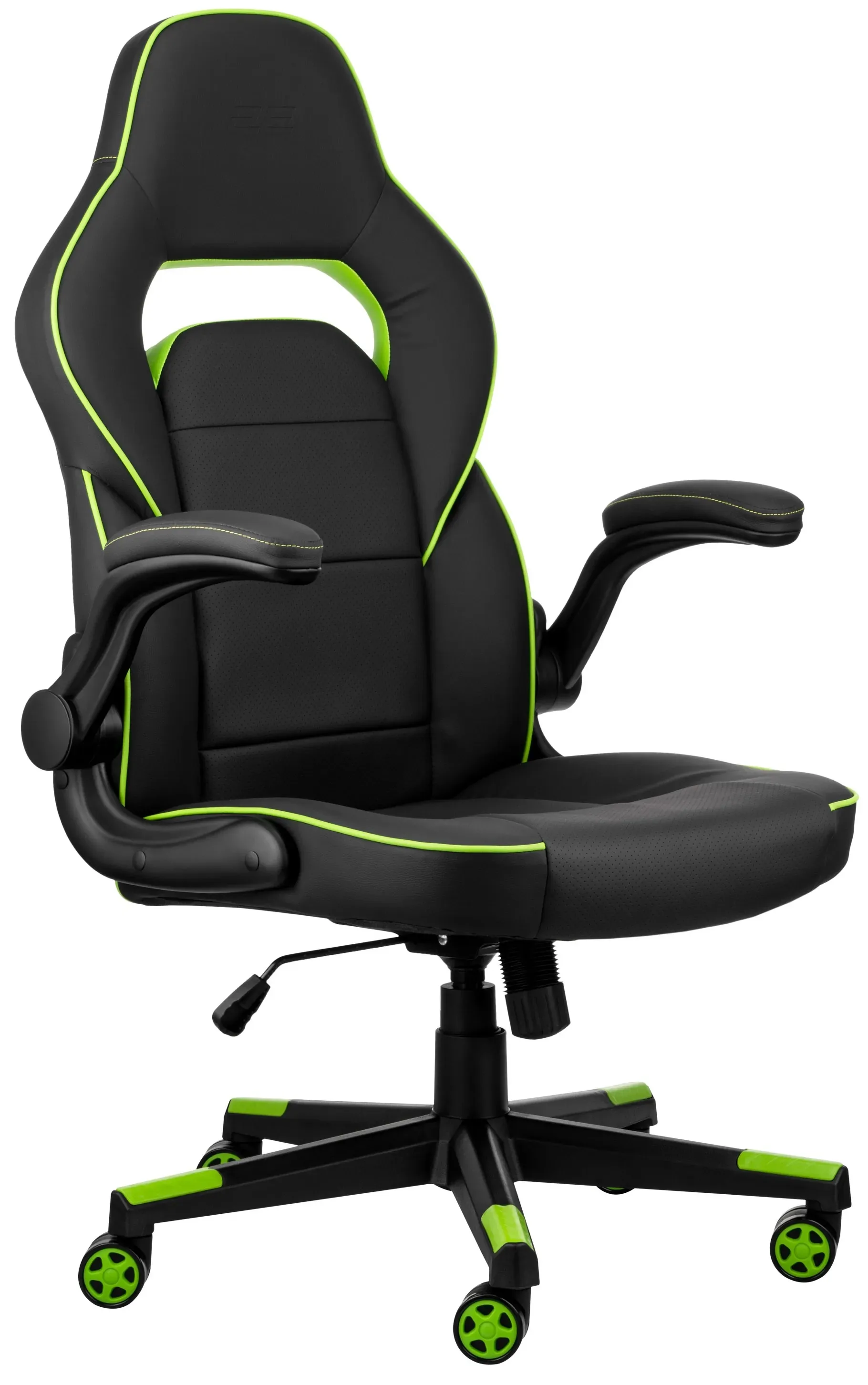 Игровое кресло 2E Gaming Hebi черно-зеленое