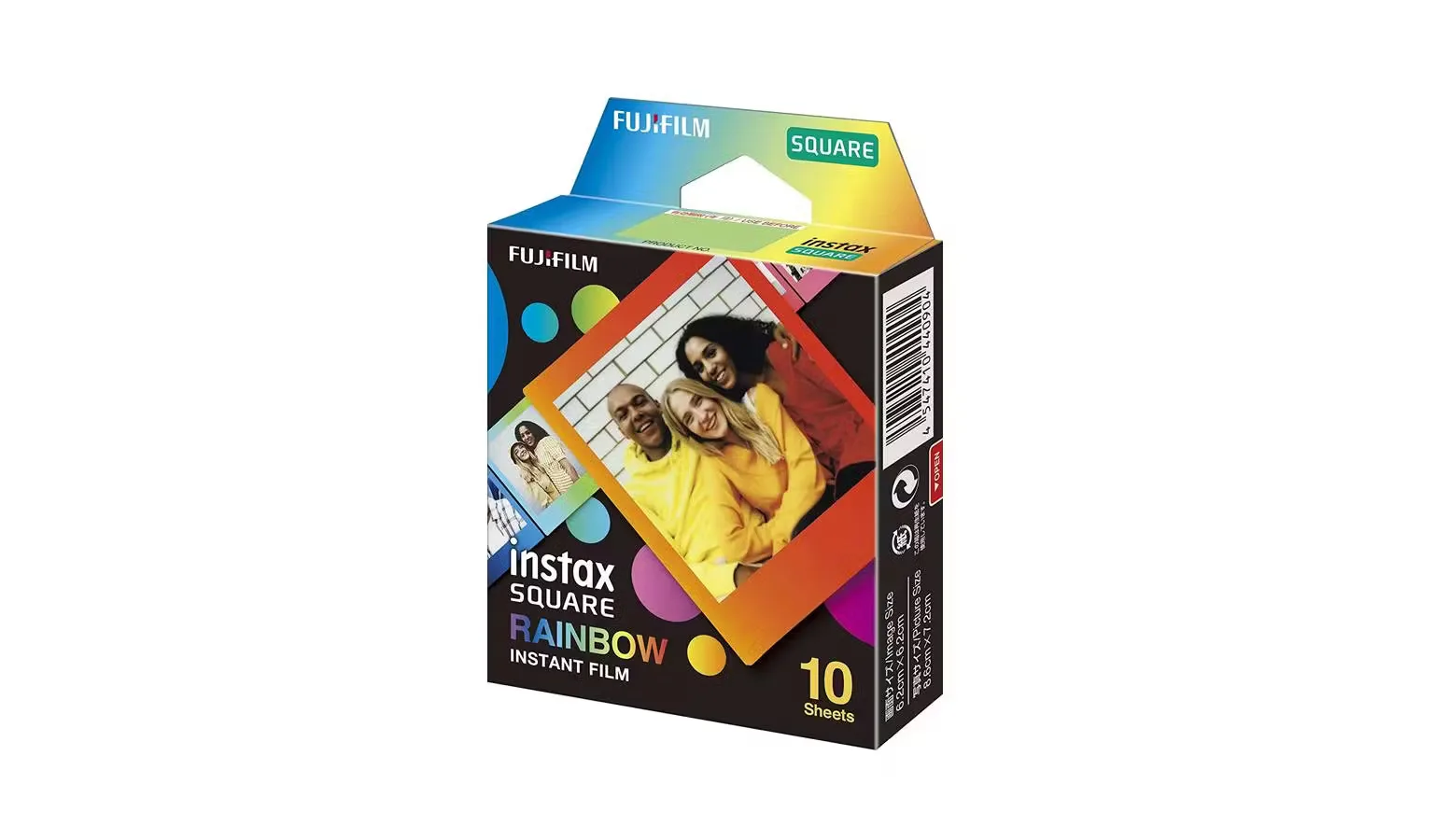 Фотобумага Instax Square Rainbow, 10 листов