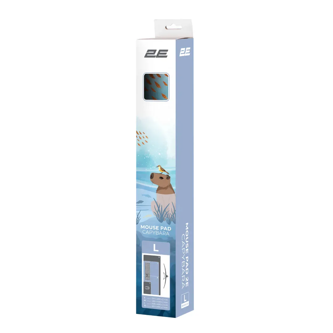 Коврик для мыши 2E Capybarra L Blue (2E-PAD-L-CAPY-BLUE)