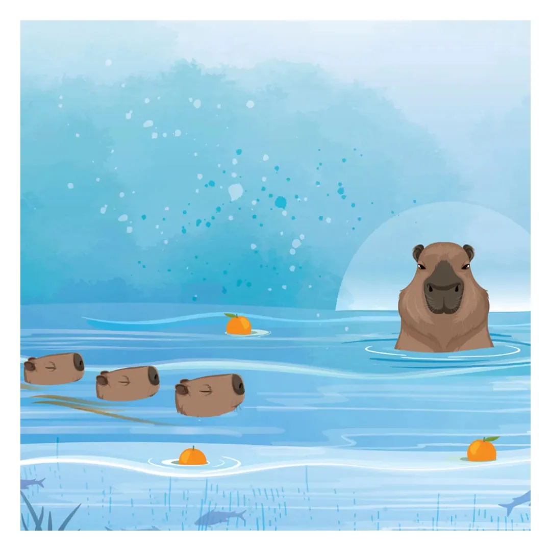 Коврик для мыши 2E Capybarra L Blue (2E-PAD-L-CAPY-BLUE)