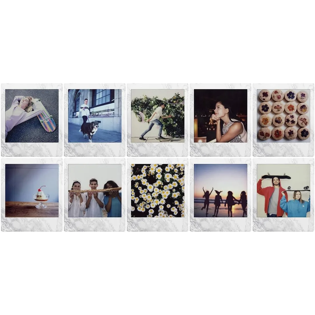 Фотобумага Instax Square Whitemarble, 10 листов