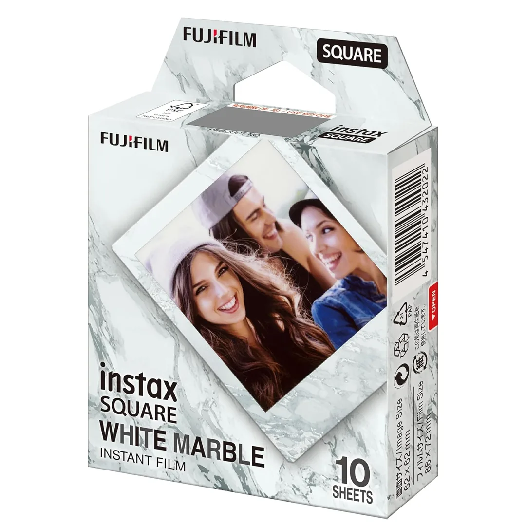 Фотобумага Instax Square Whitemarble, 10 листов